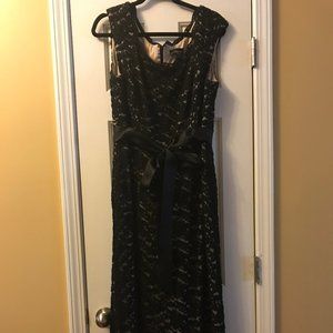 R & M Richards Woman Black evening dress 14